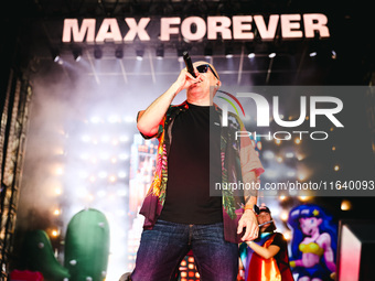 Max Pezzali performs live during the Max Forever Tour 2024 at San Siro Stadium in Milan, Italy, on July 01, 2024 (