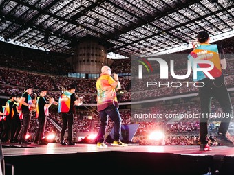 Max Pezzali performs live during the Max Forever Tour 2024 at San Siro Stadium in Milan, Italy, on July 01, 2024 (