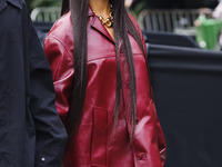 Kelsey Lu attends the Gucci Fashion Show during the Milan Womenswear Spring/Summer 2025 in Milan, Italy, on September 27, 2024 (