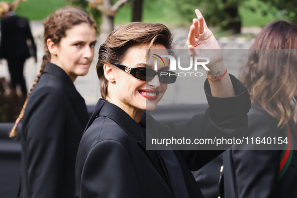 Kasia Smutniak attends the Gucci Fashion Show during the Milan Womenswear Spring/Summer 2025 in Milan, Italy, on September 27, 2024 