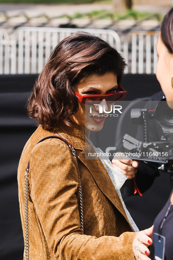 Elisa attends the Gucci Fashion Show during the Milan Womenswear Spring/Summer 2025 in Milan, Italy, on September 27, 2024 