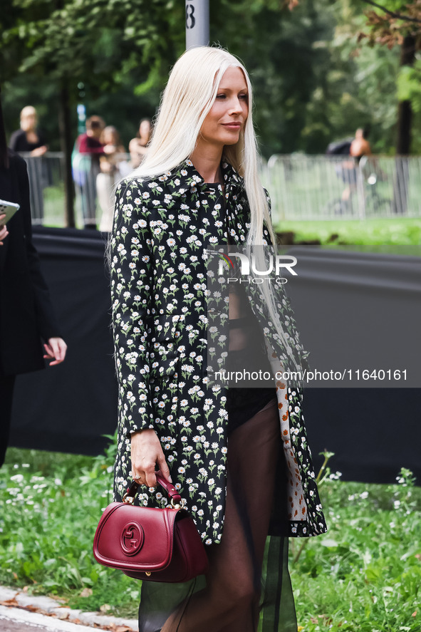 Kirsty Hume attends the Gucci Fashion Show during the Milan Womenswear Spring/Summer 2025 in Milan, Italy, on September 27, 2024 