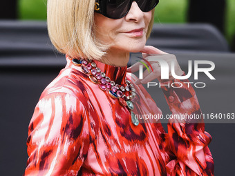 Anna Wintour attends the Gucci Fashion Show during the Milan Womenswear Spring/Summer 2025 in Milan, Italy, on September 27, 2024 (