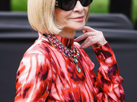 Anna Wintour attends the Gucci Fashion Show during the Milan Womenswear Spring/Summer 2025 in Milan, Italy, on September 27, 2024 (