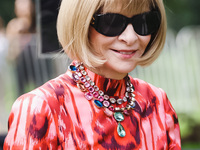 Anna Wintour attends the Gucci Fashion Show during the Milan Womenswear Spring/Summer 2025 in Milan, Italy, on September 27, 2024 (