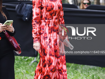 Anna Wintour attends the Gucci Fashion Show during the Milan Womenswear Spring/Summer 2025 in Milan, Italy, on September 27, 2024 (