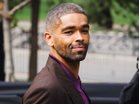 Kingsley Ben-Adir attends the Gucci Fashion Show during the Milan Womenswear Spring/Summer 2025 in Milan, Italy, on September 27, 2024 (