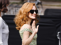 Jessica Chastain attends the Gucci Fashion Show during the Milan Womenswear Spring/Summer 2025 in Milan, Italy, on September 27, 2024 (