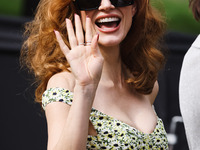 Jessica Chastain attends the Gucci Fashion Show during the Milan Womenswear Spring/Summer 2025 in Milan, Italy, on September 27, 2024 (