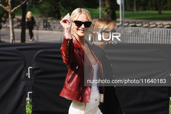 Poppy Delevingne attends the Gucci Fashion Show during the Milan Womenswear Spring/Summer 2025 in Milan, Italy, on September 27, 2024 