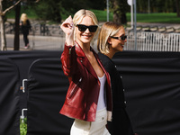 Poppy Delevingne attends the Gucci Fashion Show during the Milan Womenswear Spring/Summer 2025 in Milan, Italy, on September 27, 2024 (