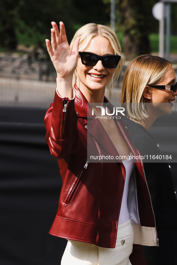 Poppy Delevingne attends the Gucci Fashion Show during the Milan Womenswear Spring/Summer 2025 in Milan, Italy, on September 27, 2024 