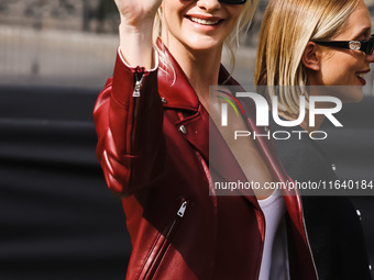 Poppy Delevingne attends the Gucci Fashion Show during the Milan Womenswear Spring/Summer 2025 in Milan, Italy, on September 27, 2024 (