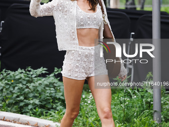 Daisy Edgar-Jones attends the Gucci Fashion Show during the Milan Womenswear Spring/Summer 2025 in Milan, Italy, on September 27, 2024 (