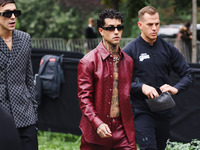 Tony Effe attends the Gucci Fashion Show during the Milan Womenswear Spring/Summer 2025 in Milan, Italy, on September 27, 2024 (