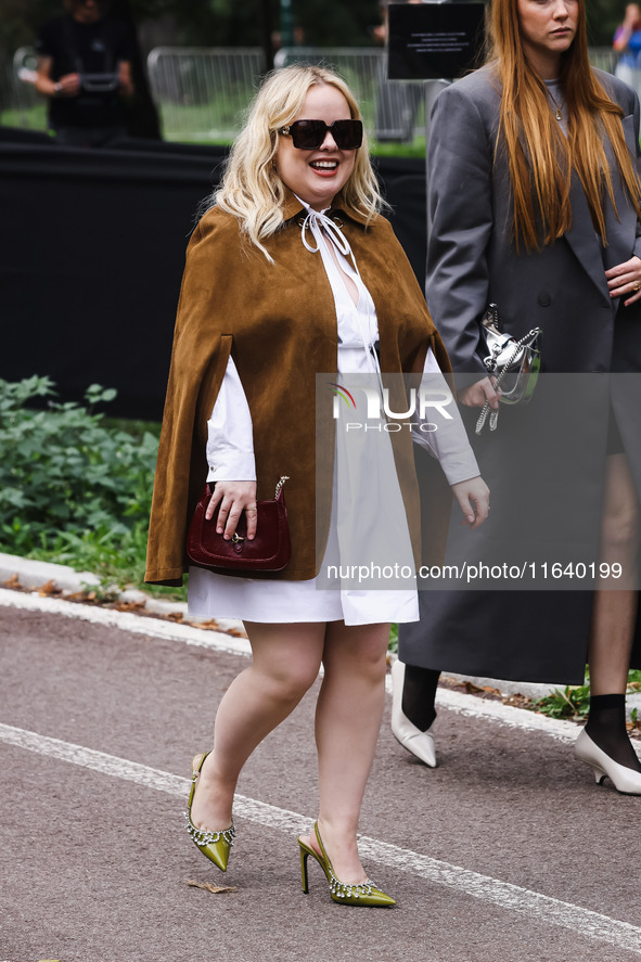 Nicola Coughlan attends the Gucci Fashion Show during the Milan Womenswear Spring/Summer 2025 in Milan, Italy, on September 27, 2024. 