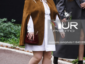 Nicola Coughlan attends the Gucci Fashion Show during the Milan Womenswear Spring/Summer 2025 in Milan, Italy, on September 27, 2024. (