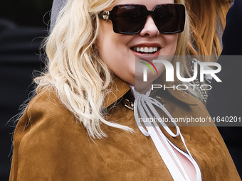 Nicola Coughlan attends the Gucci Fashion Show during the Milan Womenswear Spring/Summer 2025 in Milan, Italy, on September 27, 2024. (