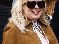 Nicola Coughlan attends the Gucci Fashion Show during the Milan Womenswear Spring/Summer 2025 in Milan, Italy, on September 27, 2024. (