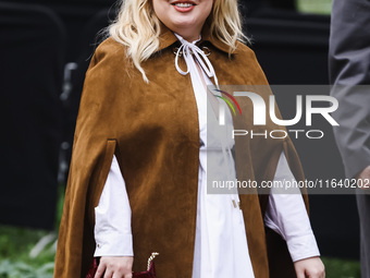 Nicola Coughlan attends the Gucci Fashion Show during the Milan Womenswear Spring/Summer 2025 in Milan, Italy, on September 27, 2024. (