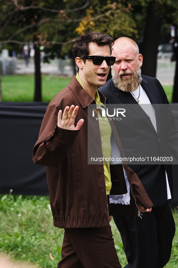 Mark Ronson attends the Gucci Fashion Show during the Milan Womenswear Spring/Summer 2025 in Milan, Italy, on September 27, 2024. 