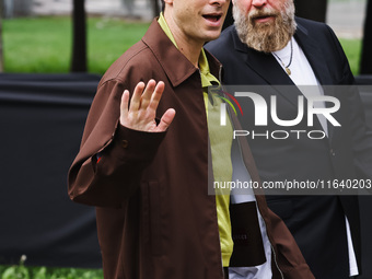 Mark Ronson attends the Gucci Fashion Show during the Milan Womenswear Spring/Summer 2025 in Milan, Italy, on September 27, 2024. (