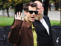 Mark Ronson attends the Gucci Fashion Show during the Milan Womenswear Spring/Summer 2025 in Milan, Italy, on September 27, 2024. (