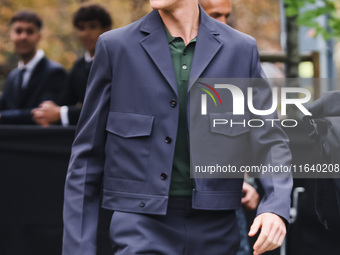 Jannik Sinner attends the Gucci Fashion Show during the Milan Womenswear Spring/Summer 2025 in Milan, Italy, on September 27, 2024 (