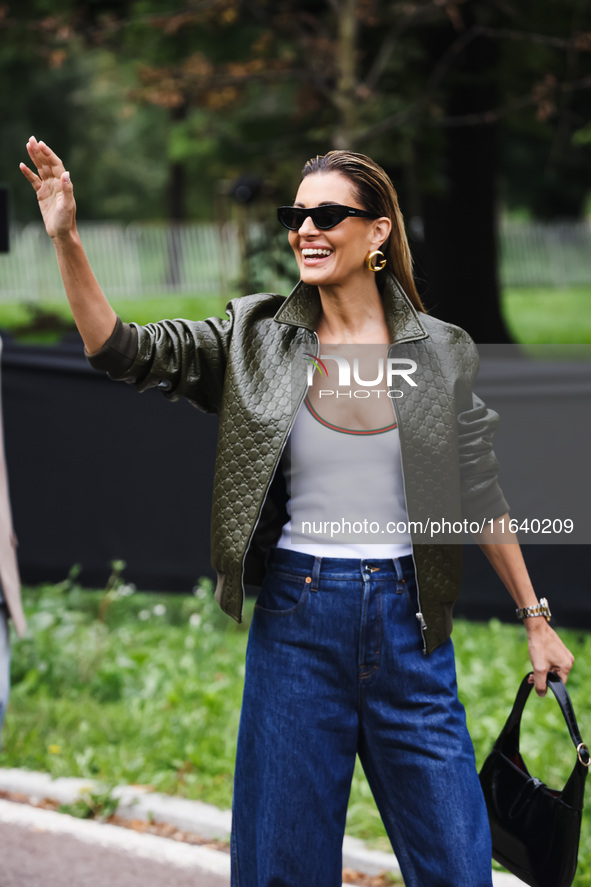 Sveva Alviti attends the Gucci Fashion Show during the Milan Womenswear Spring/Summer 2025 in Milan, Italy, on September 27, 2024 