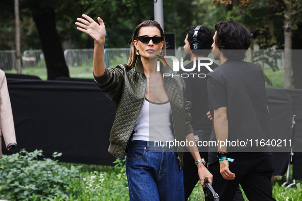 Sveva Alviti attends the Gucci Fashion Show during the Milan Womenswear Spring/Summer 2025 in Milan, Italy, on September 27, 2024 