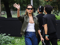 Sveva Alviti attends the Gucci Fashion Show during the Milan Womenswear Spring/Summer 2025 in Milan, Italy, on September 27, 2024 (