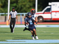 Columbia Lions running back Malcolm Terry II #6 breaks away from the defense during the NCAA football game against the Princeton Tigers at R...