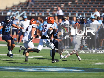 Columbia Lions running back Joey Giorgi #25 tries to find a hole during the NCAA football game against the Princeton Tigers at Robert K. Kra...