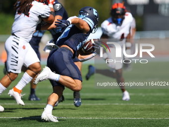 Columbia Lions running back Joey Giorgi #25 participates in the NCAA football game against the Princeton Tigers at Robert K. Kraft Field at...