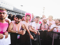 The crowd at the Nicki Minaj concert in Milan, Italy, on July 3, 2024, at Fiera Milano Live Rho (