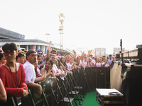 The crowd at the Nicki Minaj concert in Milan, Italy, on July 3, 2024, at Fiera Milano Live Rho (