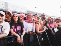 The crowd at the Nicki Minaj concert in Milan, Italy, on July 3, 2024, at Fiera Milano Live Rho (