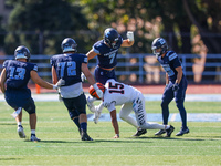 Princeton Tigers quarterback Blaine Hipa #15 participates in the NCAA football game against the Columbia Lions at Robert K. Kraft Field at L...