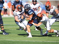 Columbia Lions running back Joey Giorgi #25 tries to find a hole during the NCAA football game against the Princeton Tigers at Robert K. Kra...