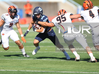 Columbia Lions running back Joey Giorgi #25 tries to find a hole during the NCAA football game against the Princeton Tigers at Robert K. Kra...