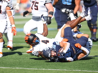 Columbia Lions running back Joey Giorgi #25 tries to find a hole during the NCAA football game against the Princeton Tigers at Robert K. Kra...