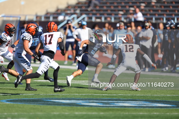 Columbia Lions running back Joey Giorgi #25 tries to find a hole during the NCAA football game against the Princeton Tigers at Robert K. Kra...