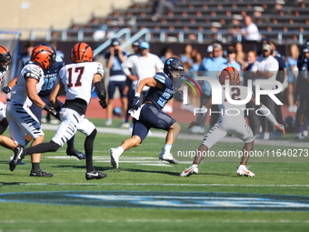 Columbia Lions running back Joey Giorgi #25 tries to find a hole during the NCAA football game against the Princeton Tigers at Robert K. Kra...