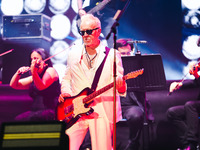 Umberto Tozzi performs live during the L'ultima Notte Rosa The Final Tour at Unipol Forum Assago in Milan, Italy, on October 5, 2024 (