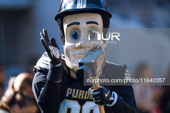 Purdue Pete is at Camp Randall Stadium in Madison, Wisconsin, on October 5, 2024. 