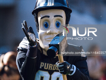 Purdue Pete is at Camp Randall Stadium in Madison, Wisconsin, on October 5, 2024. (