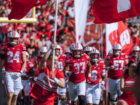 The Wisconsin Badgers play against the Purdue Boilermakers at Camp Randall Stadium in Madison, Wisconsin, on October 5, 2024. (