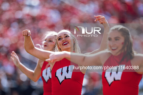 The Wisconsin Badgers play against the Purdue Boilermakers at Camp Randall Stadium in Madison, Wisconsin, on October 5, 2024. 