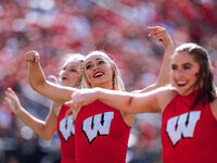 The Wisconsin Badgers play against the Purdue Boilermakers at Camp Randall Stadium in Madison, Wisconsin, on October 5, 2024. (