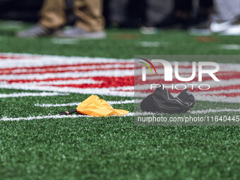 The Wisconsin Badgers play against the Purdue Boilermakers at Camp Randall Stadium in Madison, Wisconsin, on October 5, 2024. (